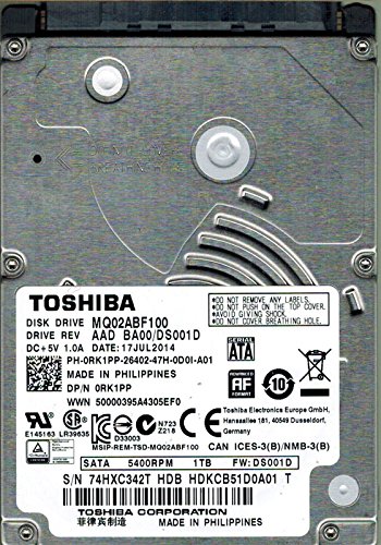 Toshiba MQ02ABF100 1TB AAD BA00/DS001D PHILIPPINES