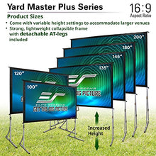 Load image into Gallery viewer, Elite Screens Yard Master Plus, 180-INCH 16:9 Height Setting Adjustable Portable Projector Screen, 4K HD Outdoor Indoor Movie Theater Front Projection, US Based Company 2-YEAR WARRANTY, OMS180H2PLUS
