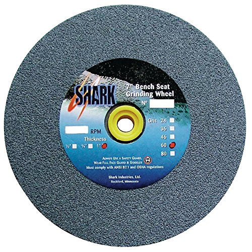 Shark 2016 6-Inch by 0.75-Inch by 1-Inch Bench Seat Grinding Wheel with Grit-36