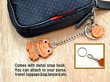 Load image into Gallery viewer, Maltese Leather Dog Bag/Key Ring Charm VANCA CRAFT-Collectible Keychain Made in Japan
