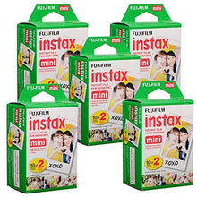 Load image into Gallery viewer, Fujifilm Instax Mini Twin Film Pack (Five Pack) 5-Pack (100 Exposures)
