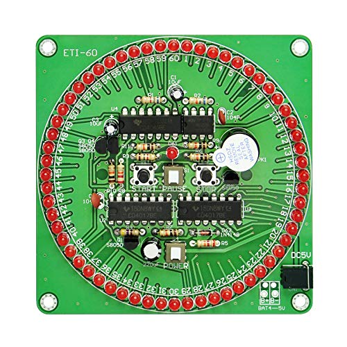 Gikfun 60 Seconds DIY Electronic Timer Soldering Practice Board Kit for Arduino 61 Red LED EK1904