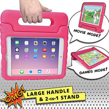 Load image into Gallery viewer, Cooper Dynamo [Rugged Kids Case] Protective Case for iPad Mini 5 4 | Child Proof Cover with Stand, Large Handle, Screen Protector (Pink)
