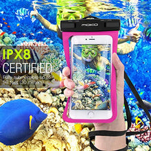 Load image into Gallery viewer, MoKo Waterproof Phone Pouch Holder [2 Pack], Underwater Cellphone Case Dry Bag with Lanyard Armband Compatible with iPhone 13/13 Pro Max/iPhone 12/12 Pro Max/11 Pro Max, X/Xr/Xs Max/8, Samsung S21/S10
