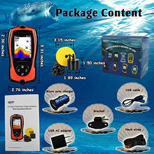 Load image into Gallery viewer, LUCKY Portable Fish Finder Handheld Kayak Fish Finders Wired Fish Depth Finder Sonar Sensor Transducer for Boat Fishing Sea Fishing
