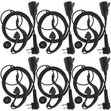 Load image into Gallery viewer, TENQ 2-pin G Shape Earpiece Headset for Motorola Radio CP88 CP040 CP100 CP110 CP125 CP140 CP150 CP160 CP180 CP200 CP250 CP300 (Pack of 6)
