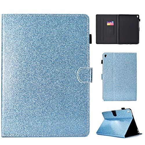 Cookk iPad Pro 9.7 Case 2016, Bling Sparkle Premium PU Leather Folding Stand Cover with Auto Wake/Sleep Smart Cover for Apple iPad Pro 9.7
