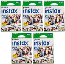Load image into Gallery viewer, Fujifilm Instax Wide Film for Fuji Instax Wide Camera &amp; Printer (5 Pack) (5 Items)
