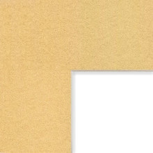 Load image into Gallery viewer, Craig Frames B5075 24x36-Inch Mat, Single Opening for 20x32-Inch Image, Frosted Gold with Cream Core
