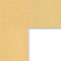 Craig Frames B5075 24x36-Inch Mat, Single Opening for 20x32-Inch Image, Frosted Gold with Cream Core