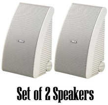 Load image into Gallery viewer, Yamaha All Weather Outdoor / Indoor Wall Mountable Natural Sound 150 watt 2 way Acoustic Suspension Speakers - White - with 50ft 16 AWG Speaker Wire - Compatible with All Audio / Video Home Theater So

