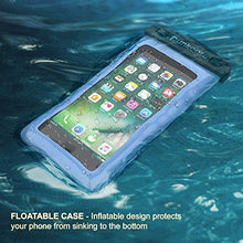 Load image into Gallery viewer, Waterproof Phone Pouch, PunkBag Universal Floating Dry Case Bag for Most Cell Phones incl. iPhone 8 Plus &amp; Samsung Galaxy S9 | Perfect for Keeping Your Cellphone &amp; Valuables Dry and Safe [Blue]
