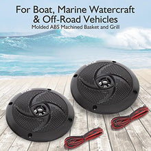 Load image into Gallery viewer, Pyle Marine Speakers - 5.25 Inch Low Profile Slim Style Waterproof Wakeboard Tower and Weather Resistant Outdoor Audio Stereo Sound System with 180 Watt Power - 1 Pair in Black (PLMRS5B) , White
