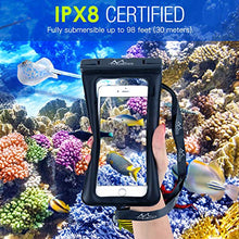 Load image into Gallery viewer, MoKo Floating Waterproof Phone Pouch Holder [2 Pack], Floatable Phone Case Dry Bag with Lanyard Compatible with iPhone 13/13 Pro Max/iPhone 12/12 Pro Max/11 Pro/X/Xr/Xs Max/8, Samsung S21/S10/S9/S8
