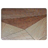 Vonna Vinyl Decal Skin Compatible for MacBook Pro 16 2019 M2 Pro 13 2022 Pro 13 2020 Retina 15 Air 13 12 Texture Laptop Sticker Design Wooden Art Geometry Cover Print Plywood Stripes t0080