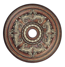 Load image into Gallery viewer, Livex Lighting 8210-64 Ceiling Medallion in Palacial Bronze with Gilded Accents
