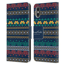 Load image into Gallery viewer, Head Case Designs Officially Licensed Frida Kahlo Ethnic Coyoacan Patterns Leather Book Wallet Case Cover Compatible with Apple iPhone X/iPhone Xs
